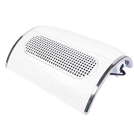 Aspirador Coletor Sugador de Pó de Unha Gel com 3 Ventoinhas Bivolt Branco