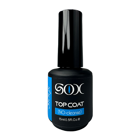 Top Coat Sioux 15ml no Cleanse Acabamento brilhante Finalização Unhas Gel