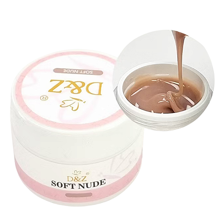 Gel D&Z 15g Hard Control Cover Nude para alongamento de unhas