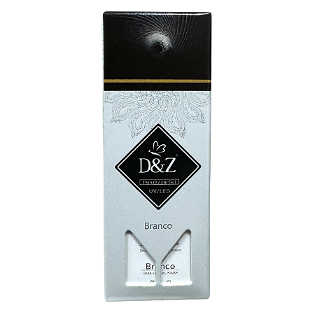 Esmalte em Gel D&Z Branco Intenso para francesinha 12g