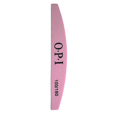 Lixa Buffer OPI 100/180 Rosa para Alongamento unhas Gel e Acrilico