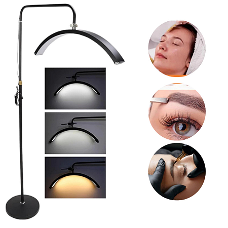 Luminária Arco Meia Lua com Base de chão Profissional Bivolt