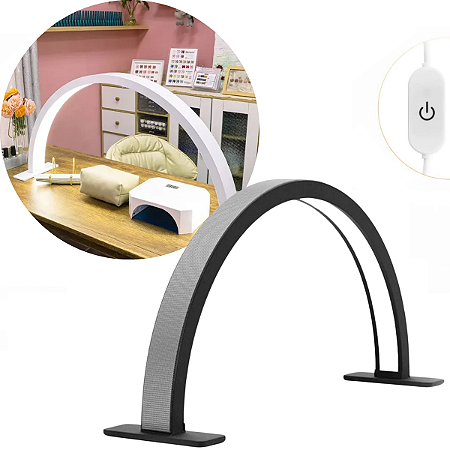 Luminária Arco Meia Lua Articulada Nail Designer e Manicure