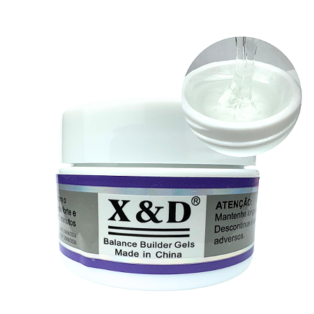 Gel X&D Transparente 15g Led UV Para Alongamento de Unha