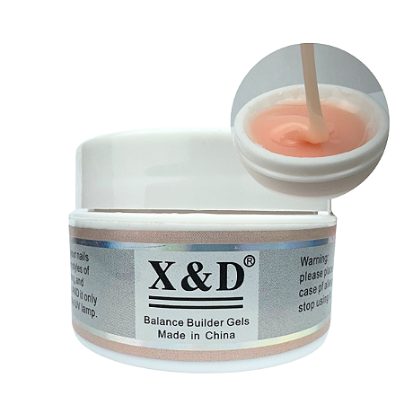 Gel X&D Nude 15g Led UV Para Alongamento de Unha