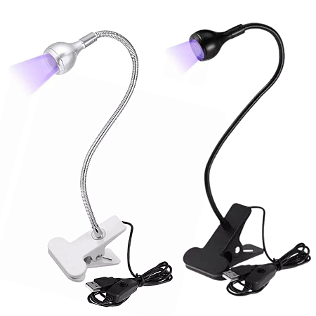 Luminaria LED UV Lanterna Com Clip para Secagem de Unha Gel