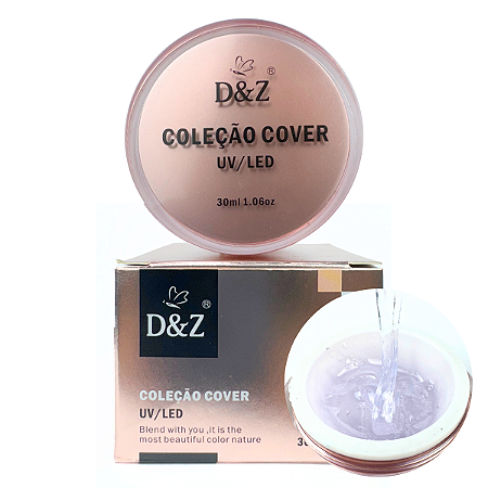 Gel Control Clear 30ml Coleção Cover D&Z UV Alongamento Unha