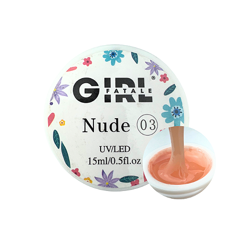 Gel Girl Fatale Nude 15ml UV LED Para Alongamento de Unhas