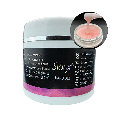 Gel Hard Sioux Cover Nude 60g Para Alongamento de Unhas