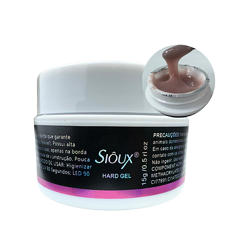 Gel Hard Sioux Ligth Coffer 15g Para Alongamento de Unhas