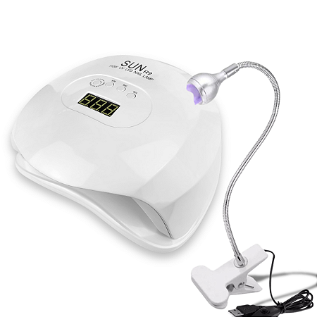 Kit Cabine Sun R9 X 26 LEDS + Lanterna Clip UV Secagem Unha Gel