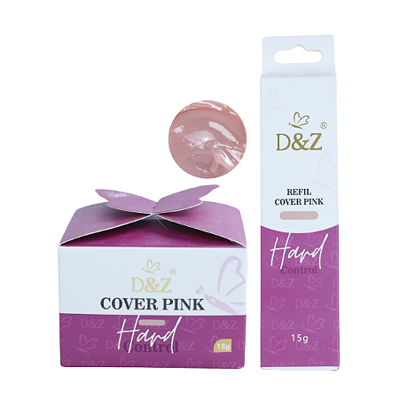 Kits 1x Gel D&Z Cover Pink + 1x Refil para alongamento de unhas