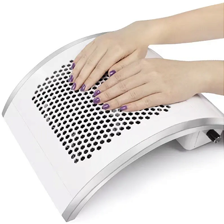 Aspirador Coletor de pó de Unha Sugador 4 Coolers Manicure Profissional Alongamento Gel Fibra