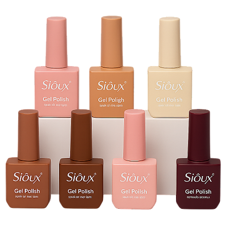 Coleção Sioux Explorer Esmaltes em Gel UV Nudes e Terrosos 15ml