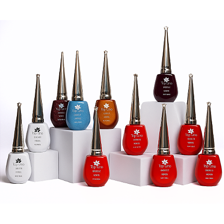 Kit 12 Esmaltes em Gel 18ml Alta Pigmentação Lirio Coleção Premium Classic Color Show