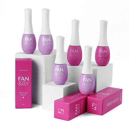 Top Coat Matte FAN & CO. 14ml – Efeito Fosco Aveludado para Unhas em Gel