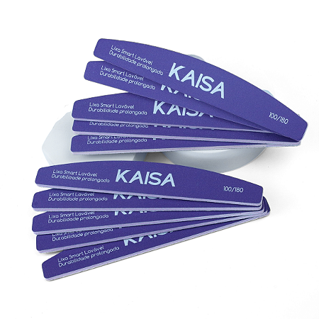 Kit 10 Lixas Smart Laváveis KAISA 100/180 – Alta Durabilidade e Performance