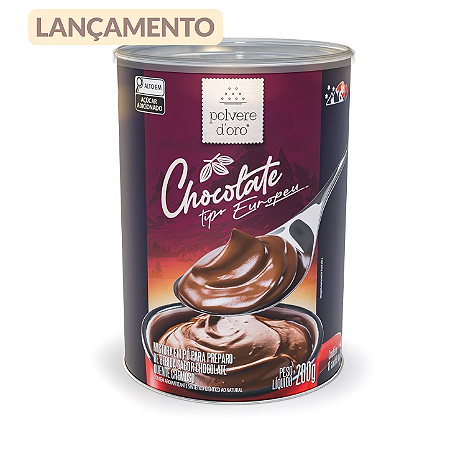 Chocolate cremoso tipo Europeu tubo lata 8x25g