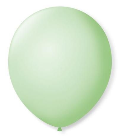 Balão liso nº9 Verde Hortelã com 50 unid.