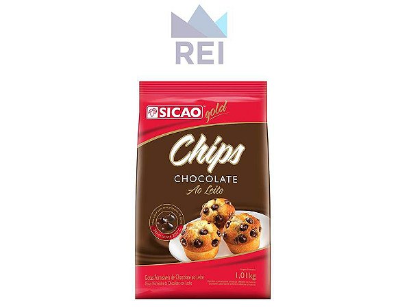 Chocolate ao Leite Chips Sicao 1,01kg