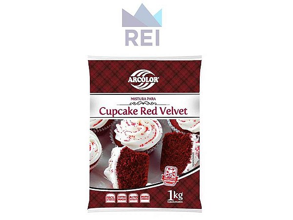 Mistura para Cupcake Red Velvet 1Kg Arcolor