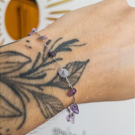 Pulseira Ametista - Transmutação, Equilíbrio e Elevação Espiritual  | Sathya Pedeas Delicato
