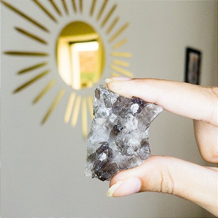 Drusa mini Quartzo Fumê Bruto  - Pedra da Fluidez