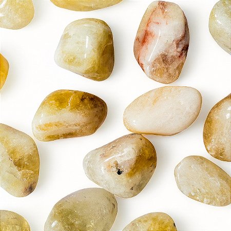 Quartzo Hematoide rolado  - Pedra da Vitalidade e Coragem