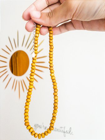 Choker de Ipê Amarelo - Madeira da Renovação