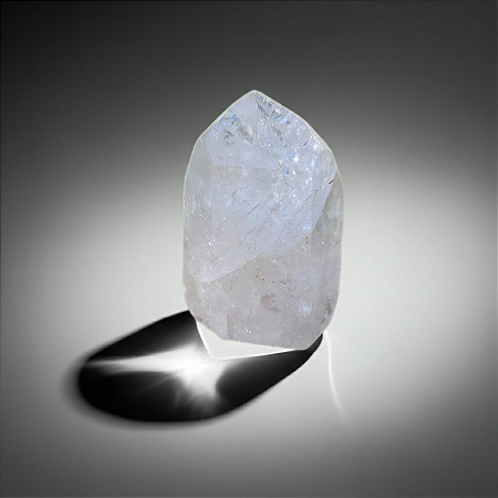 Ponta de Cristal Quartzo Transparente - Pedra da Amplificação