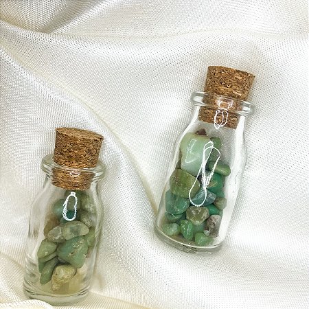 Garrafinha crisoprasio - pedra contra magia negra