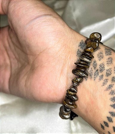 Pulseira de Bronzita Rolada  - Pedra contra maldições