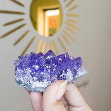 Drusa mini de ametista - pedra natural 40g a 98g