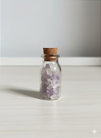 Garrafinha Ametista - Calma, Intuição e Proteção Espiritual