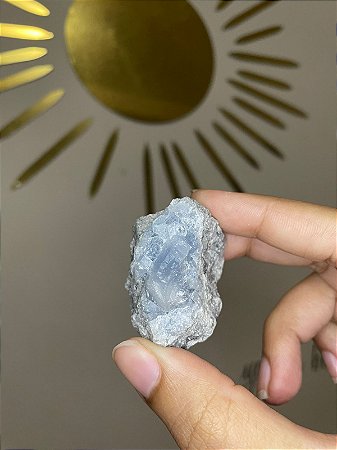 Celestita Pedra Natural Bruta 65gr - Cocriação, Sereneidade e Conexão Celestial