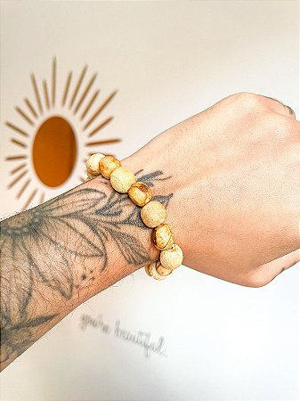 Pulseira Palo Santo Natural Relaxante | Purificação