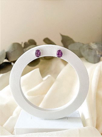 Brinco de Ametista prata 925 | Transmutação, Equilíbrio e Elevação Espiritual