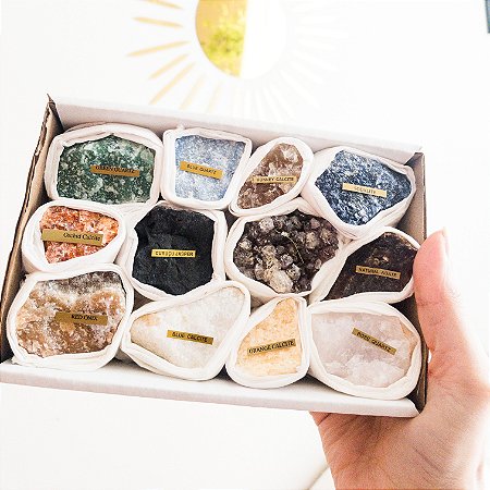 Kit para Colecionadores Pedras Brutas e Roladas