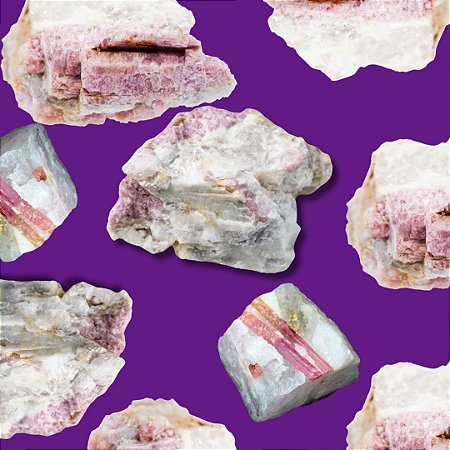 Turmalina Rosa - Rubelita - Pedra da segurança Amor