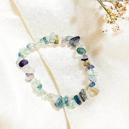 Pulseira de Fluorita - Pedra do Amor e sorte