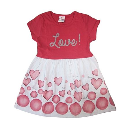 vestido love infantil