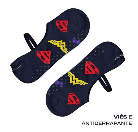 Sapatilha antiderrapante super hero girls