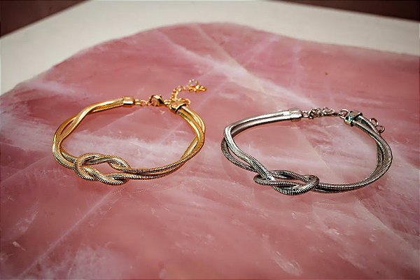 Pulseira Malável Dupla com Nó