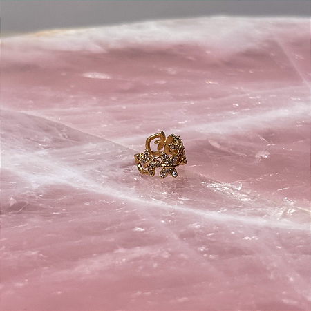 Piercing Fake Flor Cravejada