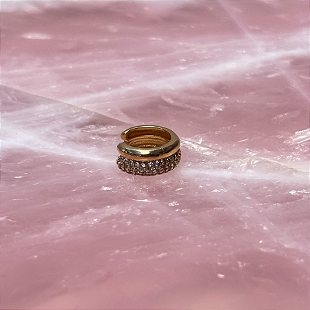 Piercing Fake Duplo Liso e Cravejado