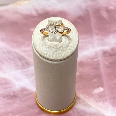 Anel Corações Vazados