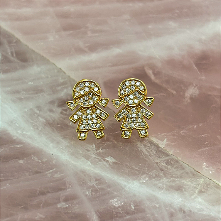 Brinco Filha Cravejado