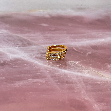 Piercing Fake Triplo Cravejado