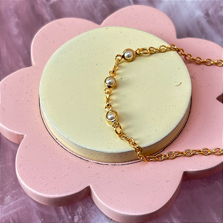 Pulseira Infantil Pérolas