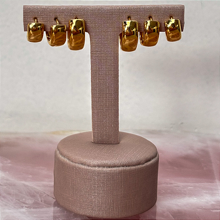 Trio de Argolas Lisas